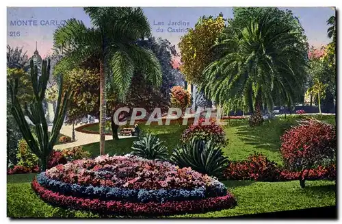 Cartes postales Monaco Monte Carlo Les Jardins du casino