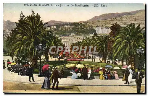 Ansichtskarte AK Monaco Monte Carlo Les Jardins Le Boulingrin