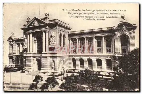 Cartes postales Monaco Musee Oceanographique Facade principale