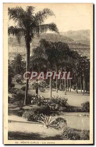 Cartes postales Monte Carlo Les Jardins