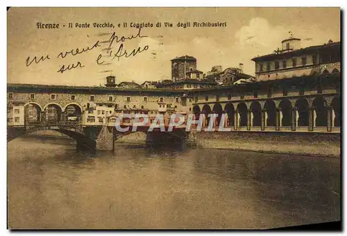 Cartes postales Firenze Il ponte Vecchio