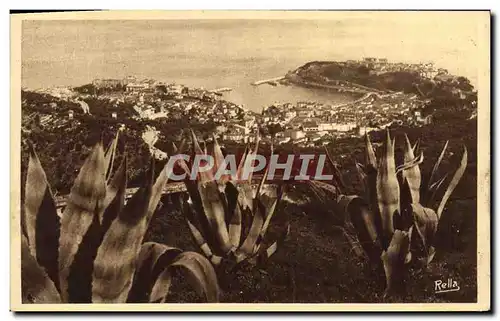 Cartes postales Monaco Monte Carlo et le rocher de Monaco vu de la Turbie