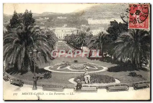 Cartes postales Monaco Les parterres