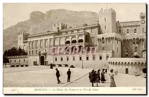 Cartes postales Monaco Le Palais du Prince et la Tete de chien