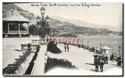 Cartes postales Monte Carlo Les Terrasse Vue Sur Le Cap Martin