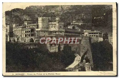 Cartes postales Monaco Palais du Prince et la Monte Major