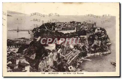 Cartes postales Monaco La Ville Le Rocher