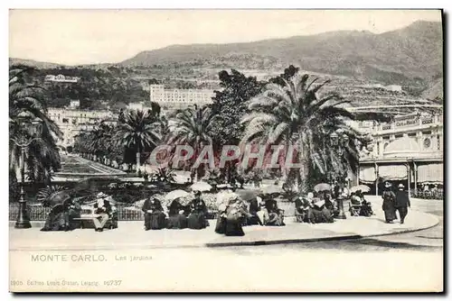 Cartes postales Monte Carlo Les jardins