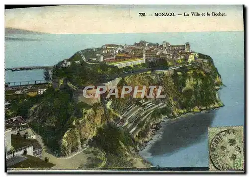 Cartes postales Monaco La Ville et le Rocher