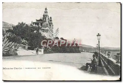 Cartes postales Monte Carlo terrasse Du Casino
