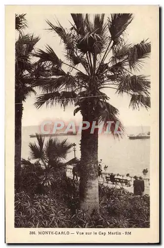 Cartes postales Monte Carlo Vue Sur le Cap Martin
