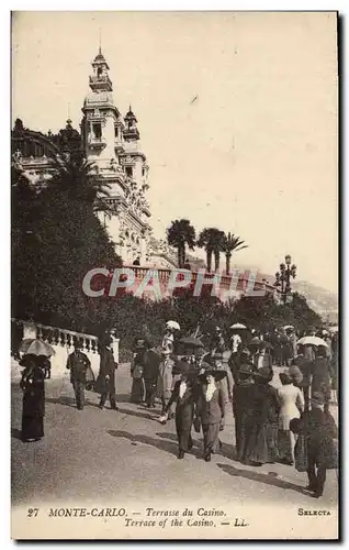 Cartes postales Monte Carlo Terrasse du Casino