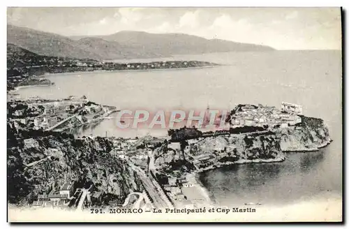 Cartes postales Monaco La Principaute et Cap Martin