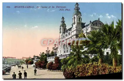 Cartes postales Monte Carlo Le Casino et les Terrasses