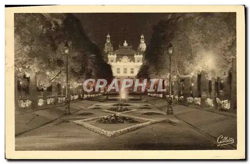 Cartes postales Monte Carlo La nuit Le casino