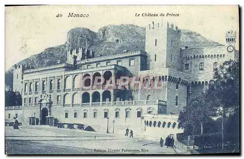 Cartes postales Monaco Le Chateau du Prince