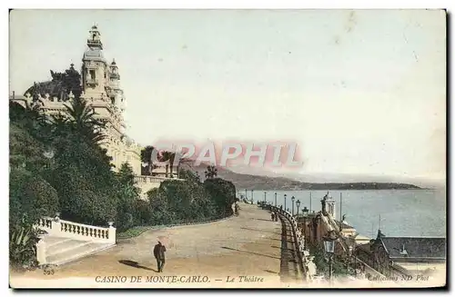 Cartes postales Monte Carlo Casino Le theatre