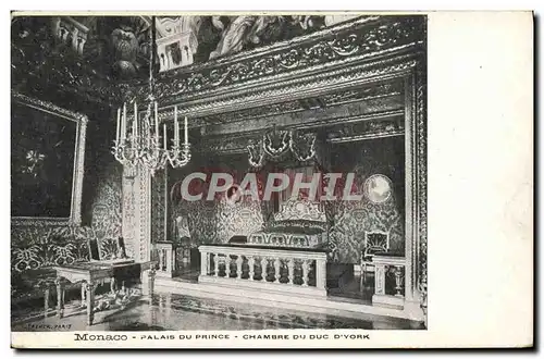 Cartes postales Monaco Palais Du Prince Chambre Du Duc d'York