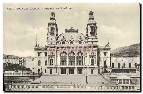 Cartes postales Monte Carlo Facade du Theatre