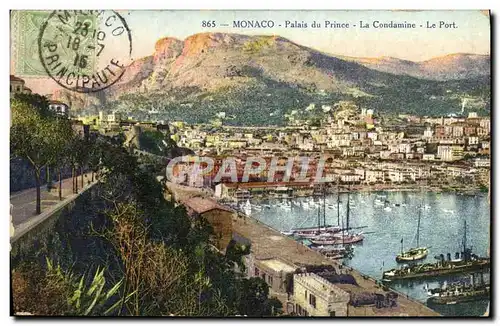 Cartes postales Monaco Palais du Prince La Condamine Le port Bateaux