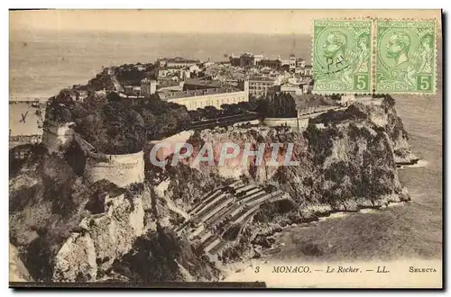 Cartes postales Monaco Le Rocher