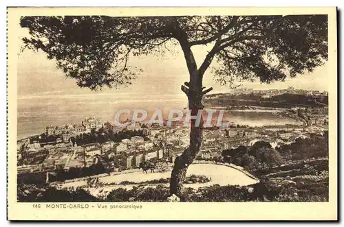 Cartes postales Monte Carlo Vue generale