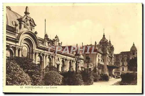 Cartes postales Monte Carlo Le Casino