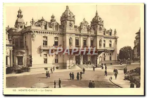 Cartes postales Monte Carlo Le Casino