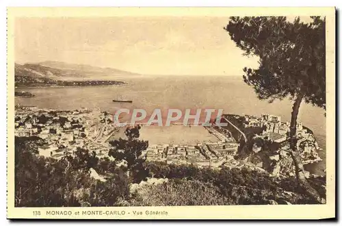 Cartes postales Monaco et Monte Carlo Vuer Generale