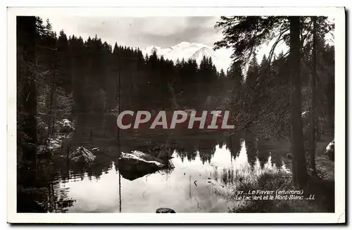 Cartes postales moderne Le Fayet le lac vert le Mont Blanc