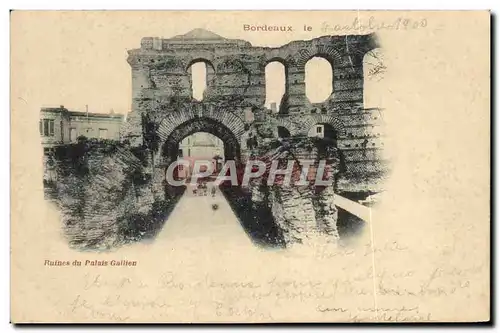 Cartes postales Bordeaux Les ruines du Palais Gallien