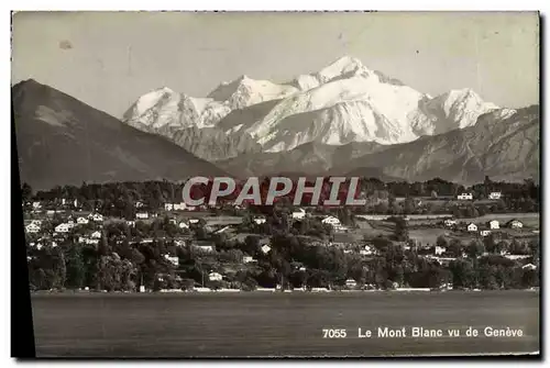 Cartes postales Le Mont Blanc Vu De Geneve