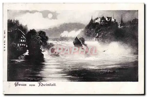 Ansichtskarte AK Gruss Vom Rheinfall