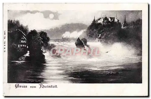 Cartes postales Gruss Vom Rheinfall