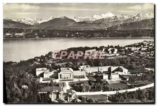 Cartes postales moderne Geneve Palais Des Nations Unies Et Le Mont Blanc