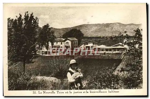 Cartes postales La Nouvelle Terre Ou La Justice Et L Bienveillance hahitent