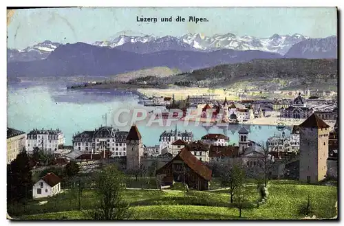Cartes postales Luzern Und Die Alpen