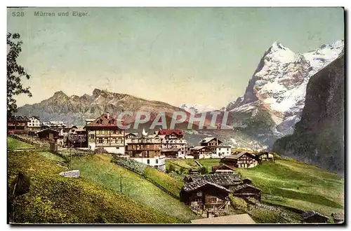 Ansichtskarte AK Murren Und Eiger