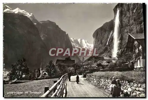 Moderne Karte Lauterbrunnen Mit Staubbach