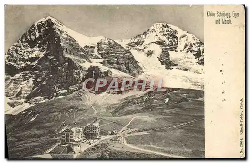 Cartes postales Kleine Scheidegg Eiger Und Monch