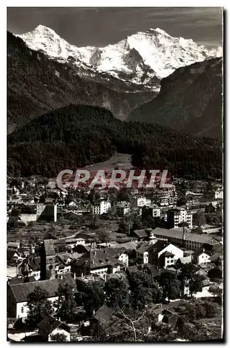 Cartes postales Interlaken Unterseen Monch Und Jungfrau