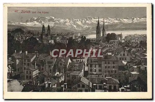 Cartes postales Zurich Und Die Alpen