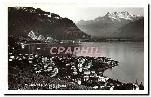 Cartes postales Montreux Et Les Dents Du Midi