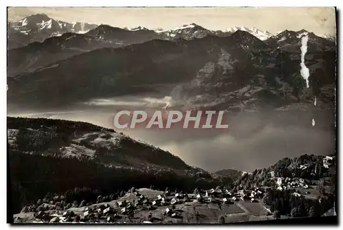 Ansichtskarte AK Beatenberg Thunersee Jungfrau Blumlisalp