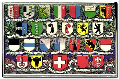 Cartes postales Suisse Armoiries