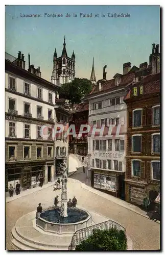 Cartes postales Lasunne Fontaine De La Palud Et La Cathedrale