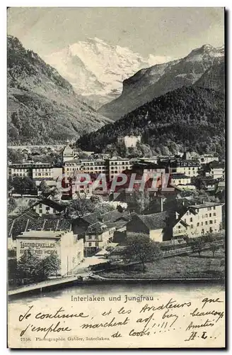 Cartes postales Interlaken Und Fungfrau