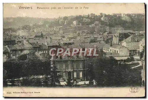 Cartes postales Verviers Panorama Pres De l&#39Escalier De La paix
