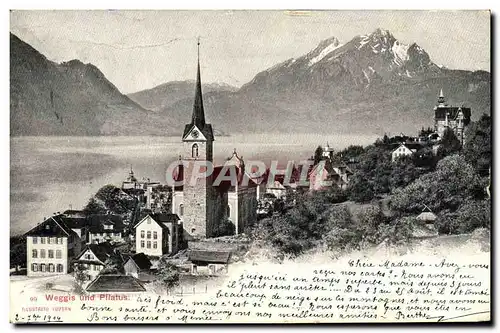 Cartes postales Weggis Und Pilatus