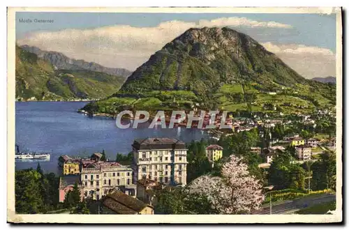 Ansichtskarte AK Lugano Panorama E Monte S Salvatore